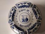 Delfts Blauwe Asbak P. Smit Jr. Rotterdam, Antiek en Kunst, Ophalen