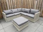 Loungeset incl. kussens en bijbehorende tafel. Incl. Hoes, Ophalen, 5 zitplaatsen, Gebruikt, Loungeset