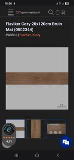 Flaviker Cozy Bruin Mat 20x120cm Tegels, 60 cm of meer, Keramiek, Nieuw, Ophalen of Verzenden