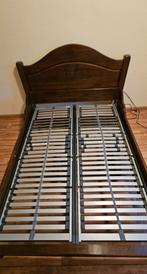 Massief eiken bed, afmeting 140 x 200 cm, Ophalen, Tweepersoons, Hout, 140 cm