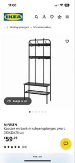 IKEA NIPASEN Kapstok met schoenenrek, Huis en Inrichting, Woonaccessoires | Kapstokken, Ophalen, Zo goed als nieuw