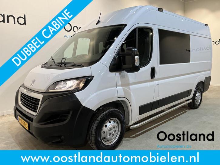 Peugeot Boxer 2.2 BlueHDi 120 PK L2H2 DC Dubbel Cabine / Eur, Auto's, Bestelauto's, Bedrijf, Te koop, ABS, Achteruitrijcamera