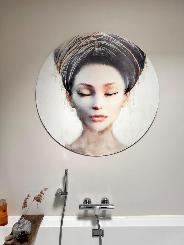 Rond schilderij, Antiek en Kunst, Kunst | Schilderijen | Modern, Ophalen