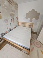 Tweepersoonsbed met matras 200x160 IKEA, Huis en Inrichting, Ophalen, Wit, Tweepersoons, Zo goed als nieuw