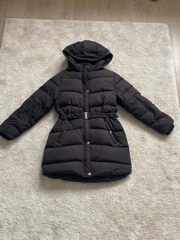 Mango zwarte gewatteerde jas maat 164 beschikbaar voor biedingen