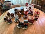 Kerstdop kermis/huisjes/trein, Ophalen of Verzenden, Gebruikt