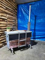 Unieke verrijdbare Hottub!! 2 persoons, 78cm breed, Tuin en Terras, Bubbelbaden en Hottubs, Ophalen, Gebruikt, Trap, Vast