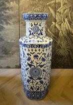 GROTE CHINESE VAAS KERAMIEK IN CHINOISERIE STYLE, Ophalen