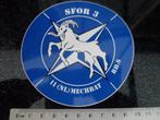 sticker sfor 3 11 (NL) mechbat RHvS logo navo steenbok leger, Verzenden, Zo goed als nieuw, Bedrijf of Vereniging