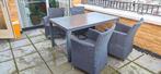 Te koop tuinstoelen en tafel, Ophalen, Gebruikt, Tuinset, Eettafel