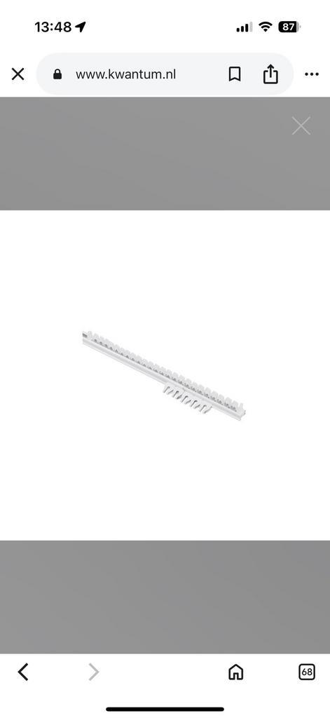 4 nieuwe uitschuifbare rails wit 210-400cm, Huis en Inrichting, Stoffering | Gordijnen en Lamellen, Nieuw, 200 cm of meer, 50 tot 100 cm