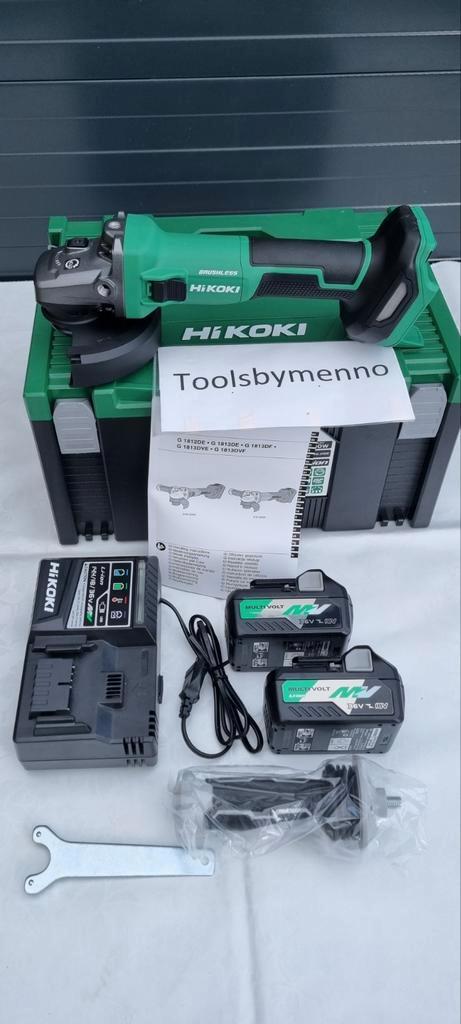 NIEUW HiKoki G 1813DE accu Haakse Slijper/slijptol 18V 125mm, Doe-het-zelf en Verbouw, Gereedschap | Boormachines, Nieuw, 600 watt of meer