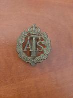Cap badge ATS Auxiliary Territorial Service, Ophalen of Verzenden, Landmacht, Engeland, Embleem of Badge