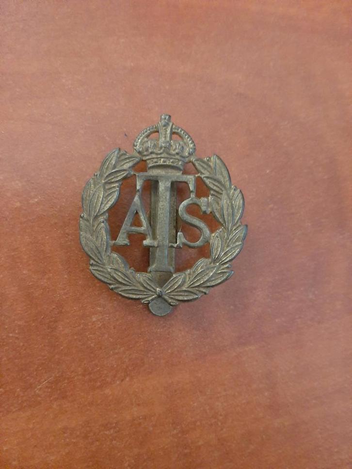 Cap badge ATS Auxiliary Territorial Service, Verzamelen, Militaria | Tweede Wereldoorlog, Landmacht, Embleem of Badge, Engeland