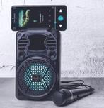 BRAINZ Karaoke Bluetooth boombox met microfoon, Audio, Tv en Foto, Karaoke-apparatuur, Nieuw, Complete set, Ophalen of Verzenden