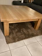 Vol eiken salontafel, Huis en Inrichting, Tafels | Salontafels, 50 tot 100 cm, Minder dan 50 cm, Rechthoekig, Eikenhout