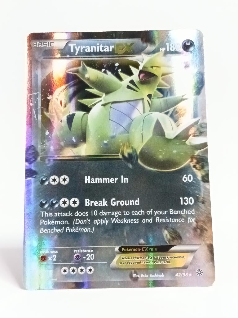 Pokémon - Ancient Origins - Tyranitar EX - 42/98 - EX, Verzenden, Zo goed als nieuw, Losse kaart, Foil
