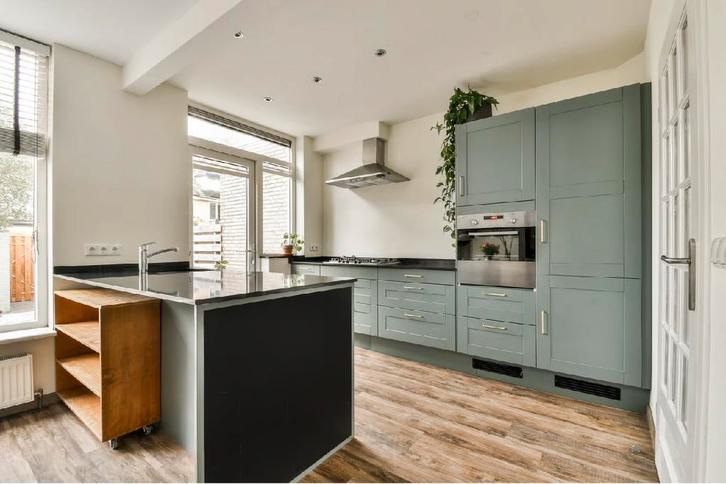 Ikea complete keuken met eiland en bar, Huis en Inrichting, Keuken | Complete keukens, Gebruikt, Overige typen, Blauw, Graniet of Steen