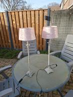 2 Schemerlampen, Huis en Inrichting, Lampen | Tafellampen, Ophalen, Gebruikt, Barok, Stof