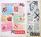 23 vintage advertenties reclames Dr. Oetker 54-80 pannekoek, Ophalen of Verzenden, Gebruikt, Overige typen