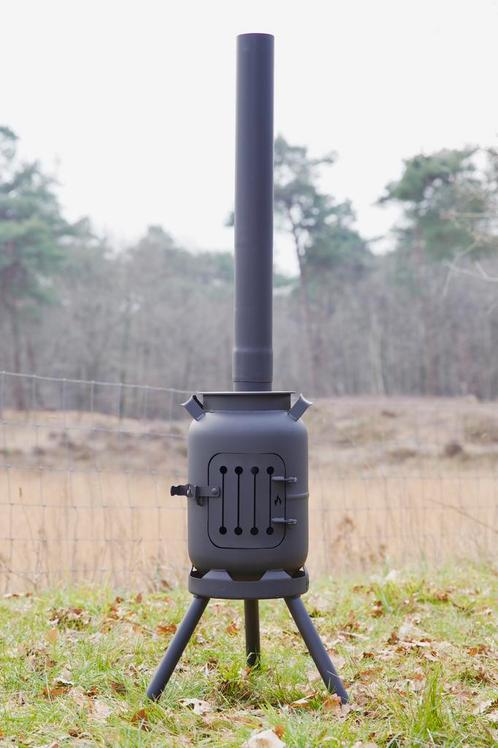 Terraskachel met kookplaat, tuinhaard, buitenhaard, Tuin en Terras, Terrasverwarmers, Nieuw, Vloer, Ophalen of Verzenden