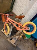 Little dutch roze loopfiets met rieten mand en bel, Ophalen of Verzenden, Gebruikt, 20 inch of meer