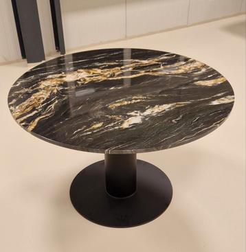 Nieuw! Marmer Eettafel Belvedere Kwartsiet Rond 120cm beschikbaar voor biedingen