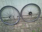 Set Mountainbike wielen 28 inch met snel spanners, Verzenden, Gebruikt, Mountainbike, Wiel