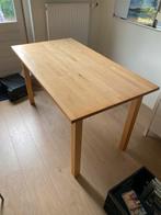Houten eettafel/bureau - IKEA - 135x74, Huis en Inrichting, Tafels | Eettafels, Ophalen, Gebruikt, 100 tot 150 cm, 50 tot 100 cm