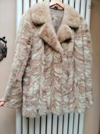 Vintage bontjas maat M, Ophalen of Verzenden, Zo goed als nieuw, Maat 38/40 (M), Beige
