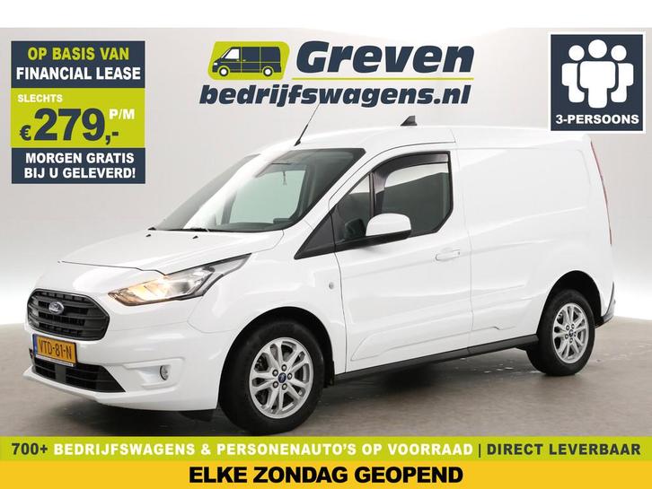Ford Transit Connect 1.5 EcoBlue 100PK Limited | Clima | Cam, Auto's, Bestelauto's, Bedrijf, Te koop, ABS, Achteruitrijcamera