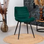 ⚠️OP=OP⚠️-50% Industriële eetkamerstoel Toby Velvet -Groen, Ophalen, Overige kleuren, Nieuw, Industriële