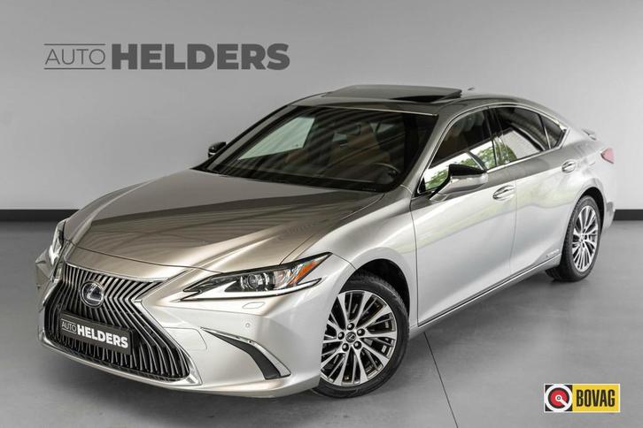 Lexus ES 300h Luxury Line Panorama Carplay Bruin Leder, Auto's, Lexus, Bedrijf, Te koop, ES, ABS, Achteruitrijcamera, Adaptive Cruise Control