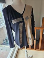 Mooi travelstof shirt Zip73, Maat 38/40 (M), Zwart, Zip73, Ophalen of Verzenden