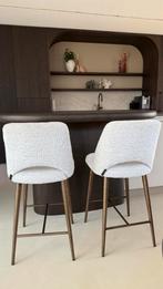 Nieuw Richmond barstoelen, Delphine Lovely Crème 2 stuks, Ophalen, Met voetsteun, Nieuw, 90 cm of meer