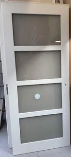 Moderne binnendeur met glas 2adore opdek, 80 tot 100 cm, Binnendeur, Ophalen of Verzenden, 200 tot 215 cm