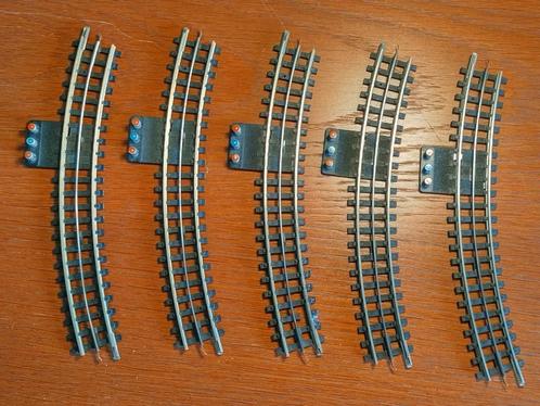 Trix Express 4372 - Gebogen aansluitrails (5x), Hobby en Vrije tijd, Modeltreinen | H0, Gebruikt, Rails, Gelijkstroom, Trix, Ophalen of Verzenden