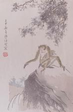 Chinese houtsnede aapje, Ophalen of Verzenden