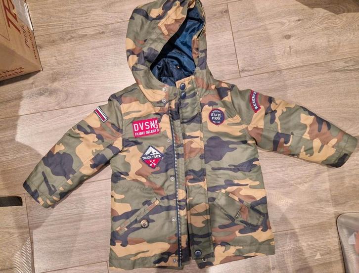 2 in 1 leger jas maat 92, Kinderen en Baby's, Kinderkleding | Maat 92, Zo goed als nieuw, Meisje, Jas, Ophalen of Verzenden