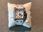 Horloge chique trendy TW Steel Goliath TW118 wit leren band, Overige merken, Staal, Polshorloge, Ophalen of Verzenden