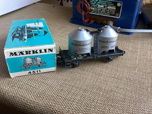 Marklin 4511 DB silowagen kohlenstaub netjes met ovp, Hobby en Vrije tijd, Modeltreinen | H0, Zo goed als nieuw, Wagon, Wisselstroom