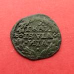 Duit Overijssel (ca 1598-1601) TRANS ISVLA NIA Bodemvondst, Postzegels en Munten, Munten | Nederland, Ophalen of Verzenden, Vóór koninkrijk