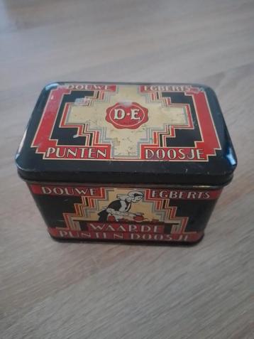 Vintage Douwe Egberts waardepuntenblikje beschikbaar voor biedingen