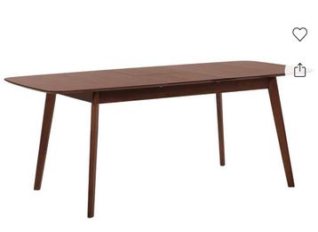 Uitschuifbaar MADOX Donker walnoothout 120/150 cm 75 cm beschikbaar voor biedingen
