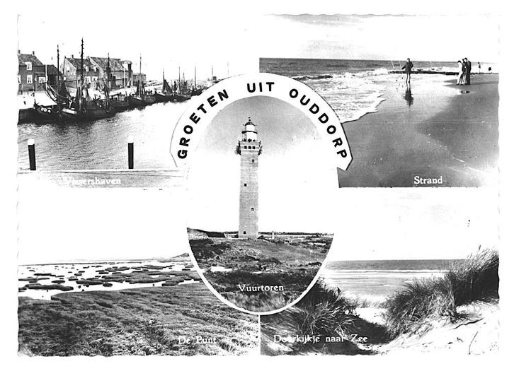 979260 Ouddorp ZH 1974 Gelopen met zegel , Verzamelen, Ansichtkaarten | Nederland, Gelopen, Zuid-Holland, 1960 tot 1980, Ophalen of Verzenden