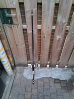 Roofvishengel met links handige reel, Ophalen of Verzenden, Zo goed als nieuw, Molen