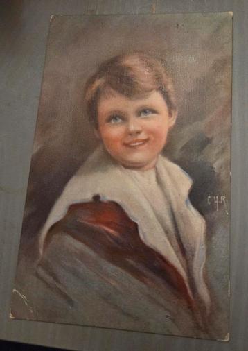 Portret jongetje - antieke ansichtkaart beschikbaar voor biedingen