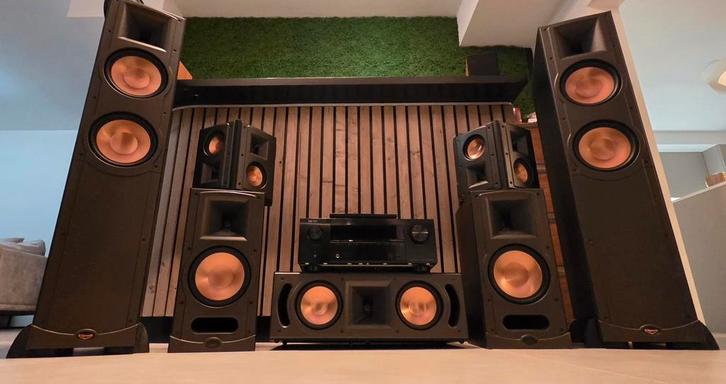 Complete Klipsch Cinema set + Denon AVR x3500h versterker!, Audio, Tv en Foto, Buizenversterkers, Versterker, Ophalen of Verzenden