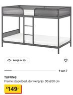 Stapelbed 1jaar oud., Ophalen, 90 cm, Tweepersoons, Zo goed als nieuw