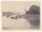 Schepen aan de kant van de Brantas ? Nederlands-Indië / vouw, Gebruikt, Verzenden, Foto, Buitenland